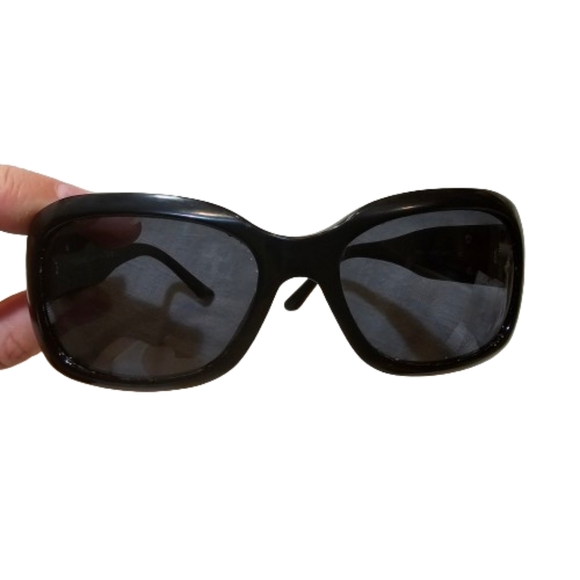 Chanel Authentic Black Silver Embellished    Sunglasses Made in Italy - Picture 1 of 13